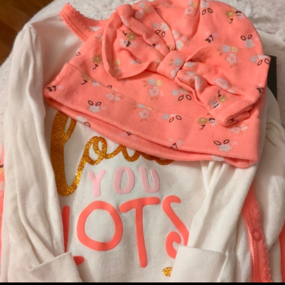 Adorable Newborn Long Sleeve Three-Pc. Set - Picture 2 of 6